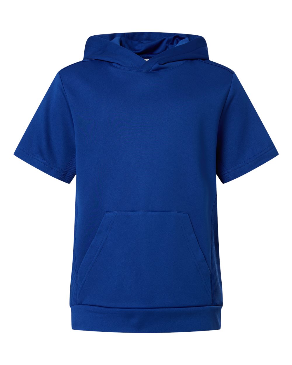 Team 365 TT404Y Youth Squad Tech Fleece Hooded Short-Sleeve Sweatshirt in Sport Royal