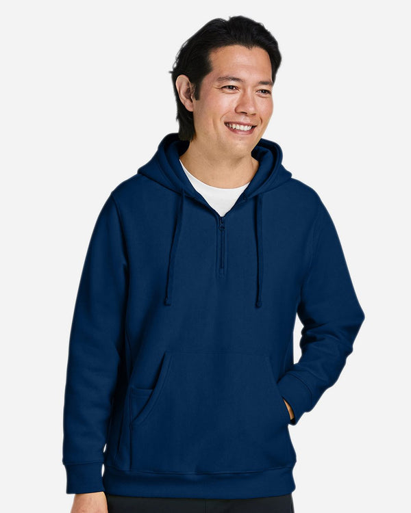 Team 365 TT97 Unisex Zone HydroSport™ Heavyweight Quarter-Zip Hooded Sweatshirt