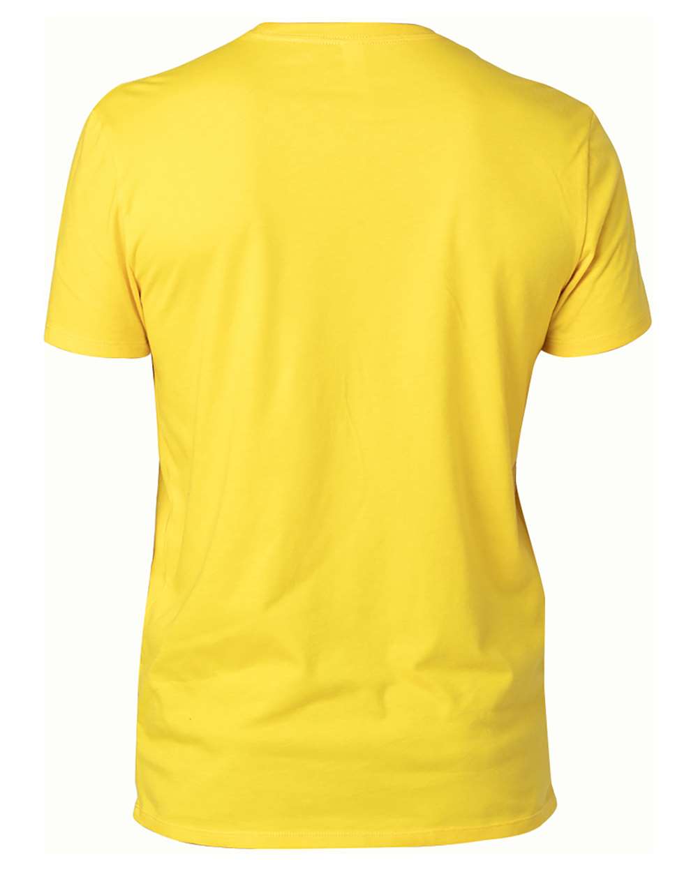 Threadfast Apparel 100A Unisex Ultimate CVC T-Shirt in Bright Yellow, back