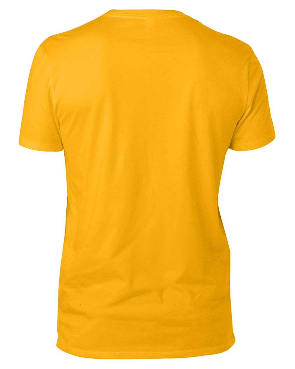 Threadfast Apparel 100A Unisex Ultimate CVC T-Shirt in Gold, back