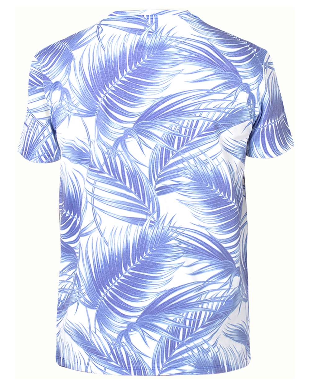 Threadfast Apparel 100A Unisex Ultimate CVC T-Shirt in Palm Paradise, back