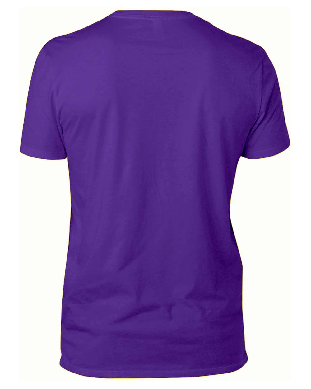 Threadfast Apparel 100A Unisex Ultimate CVC T-Shirt in Purple, back