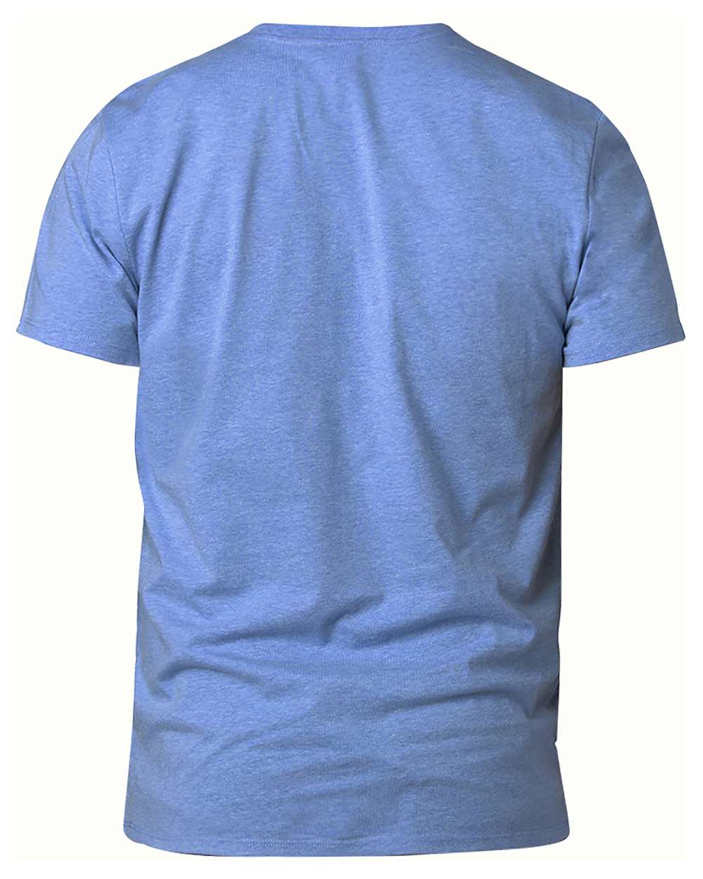 Threadfast Apparel 100A Unisex Ultimate CVC T-Shirt in Royal Heather, back