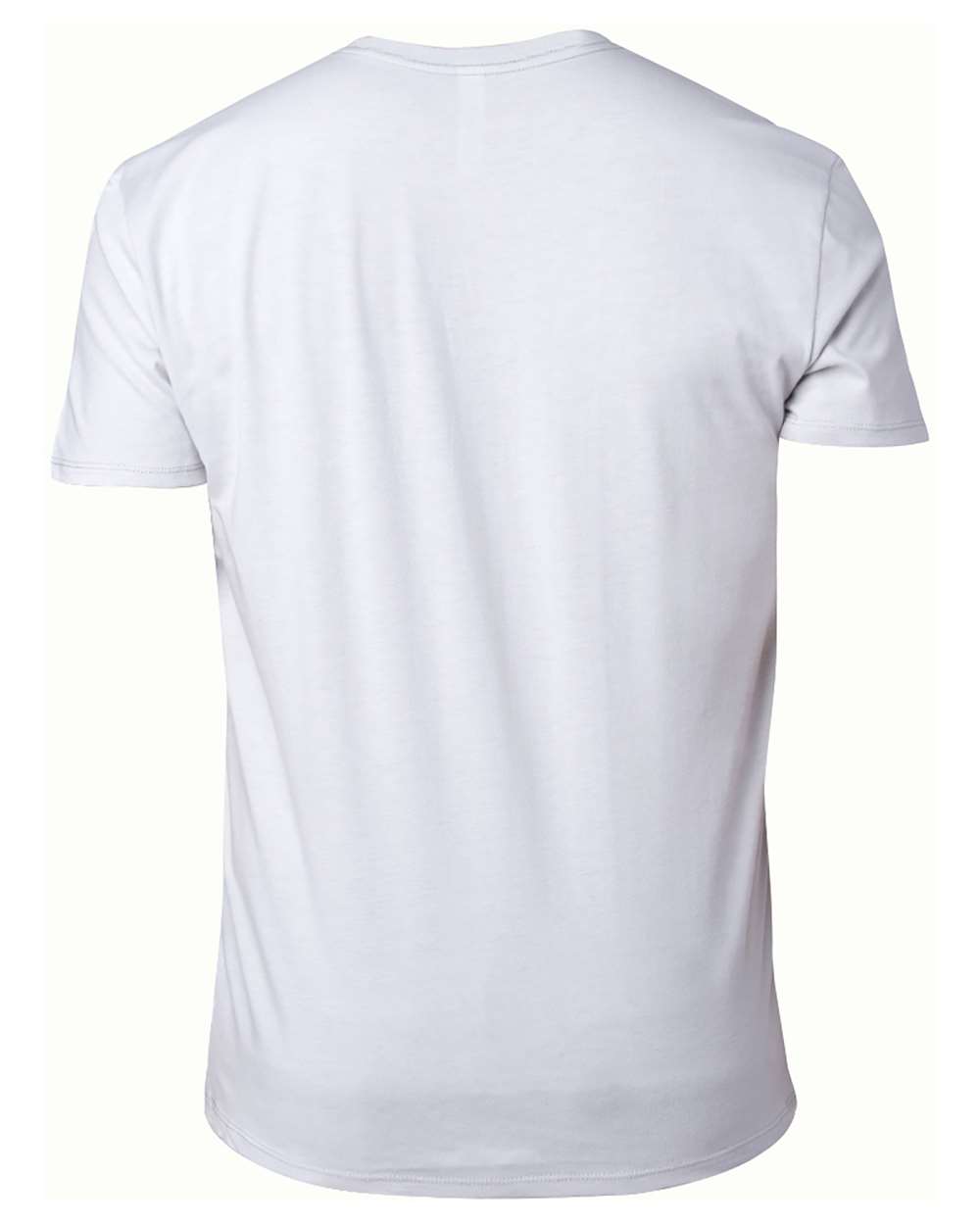 Threadfast Apparel 100A Unisex Ultimate CVC T-Shirt in Silver, back