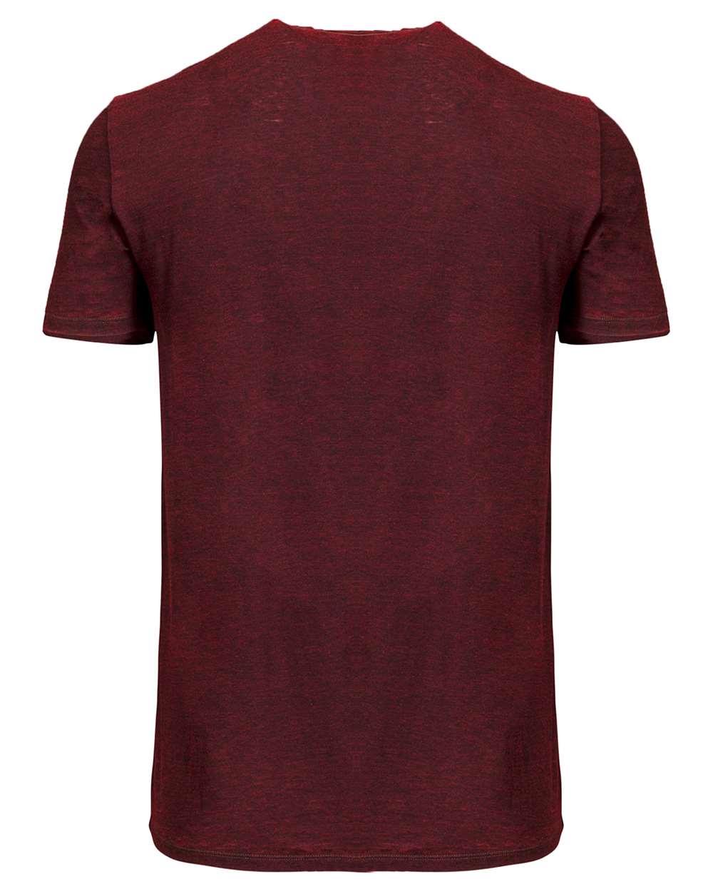 Threadfast Apparel 115A Unisex Cross Dye T-Shirt in Black Cherry, back