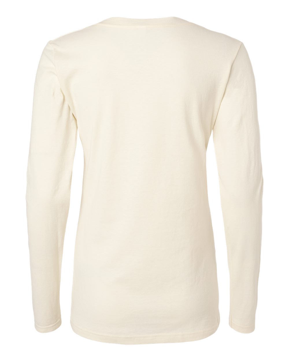 Tultex 214LS Women's Fine Jersey Long Sleeve T-Shirt in Natural, back