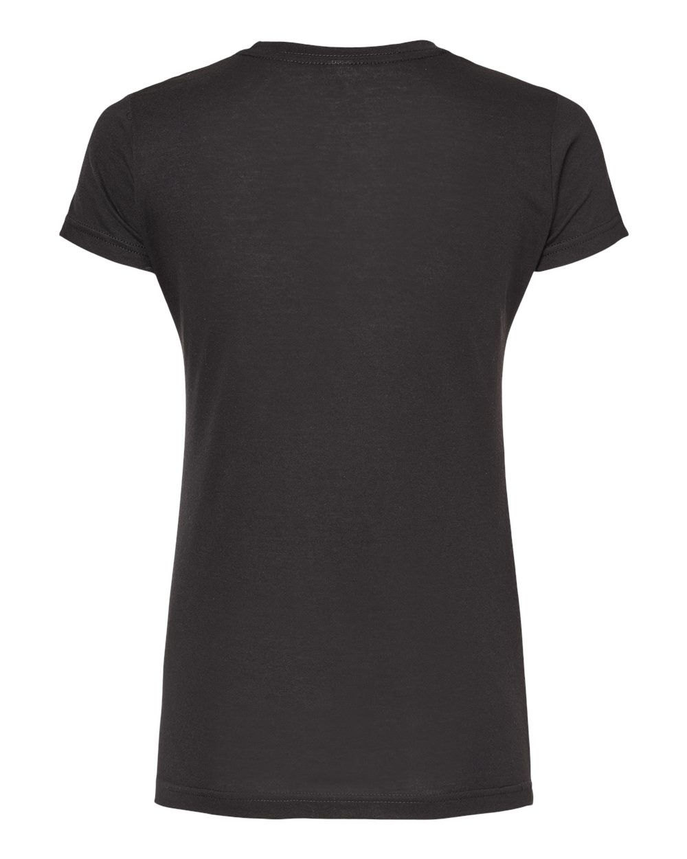 Tultex 240 Women's Poly-Rich T-Shirt in Black, back