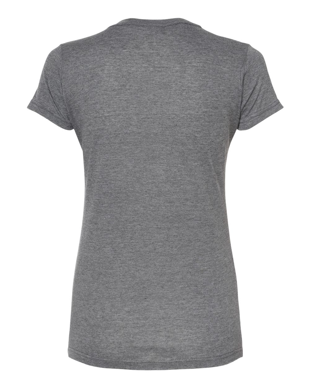 Tultex 240 Women's Poly-Rich T-Shirt in Heather Charcoal, back