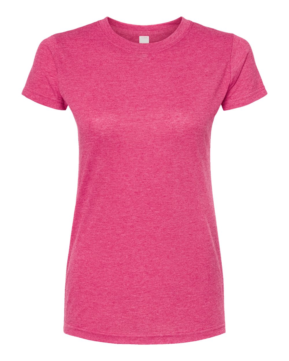 Tultex 240 Women's Poly-Rich T-Shirt in Heather Fuchsia
