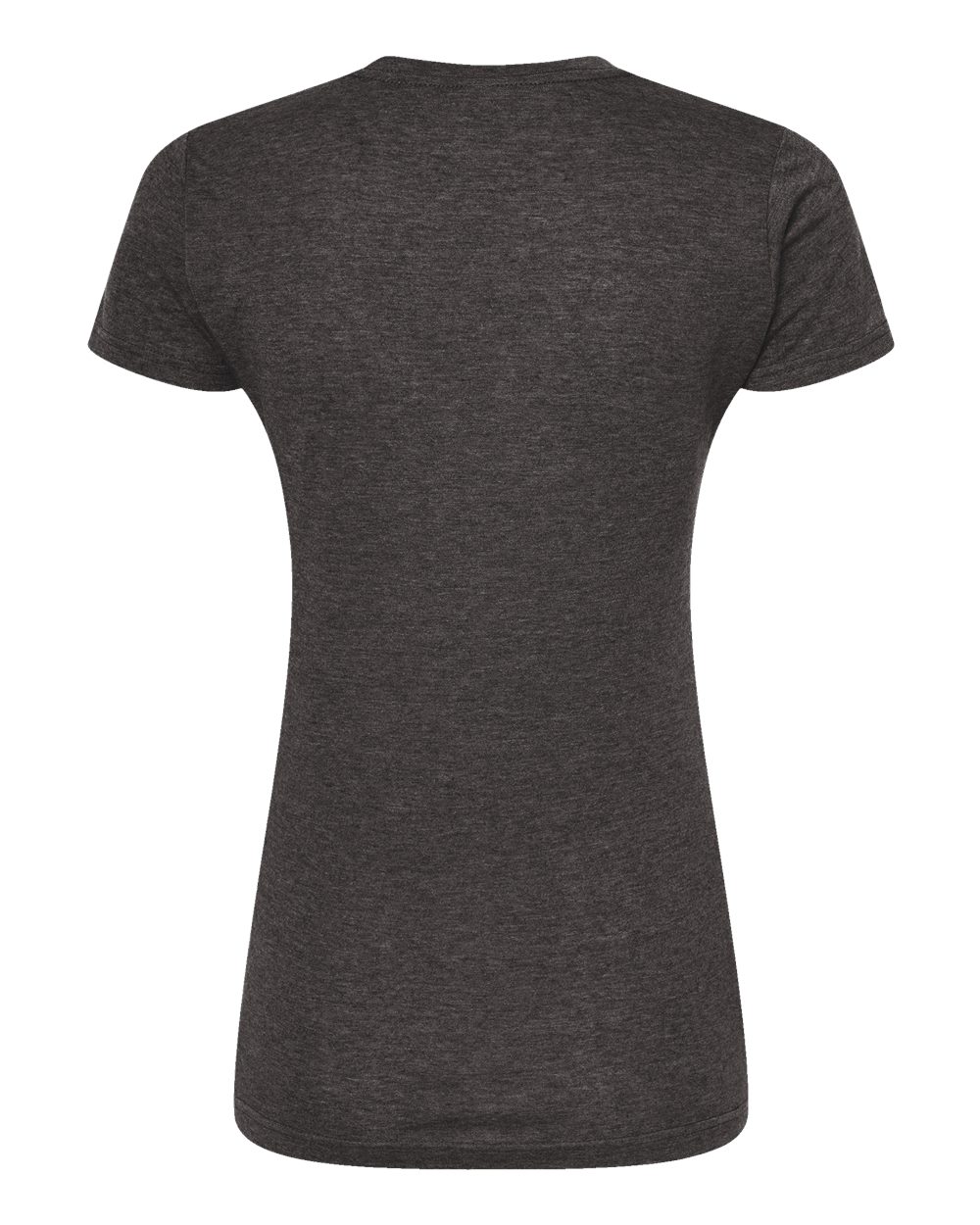 Tultex 240 Women's Poly-Rich T-Shirt in Heather Graphite, back