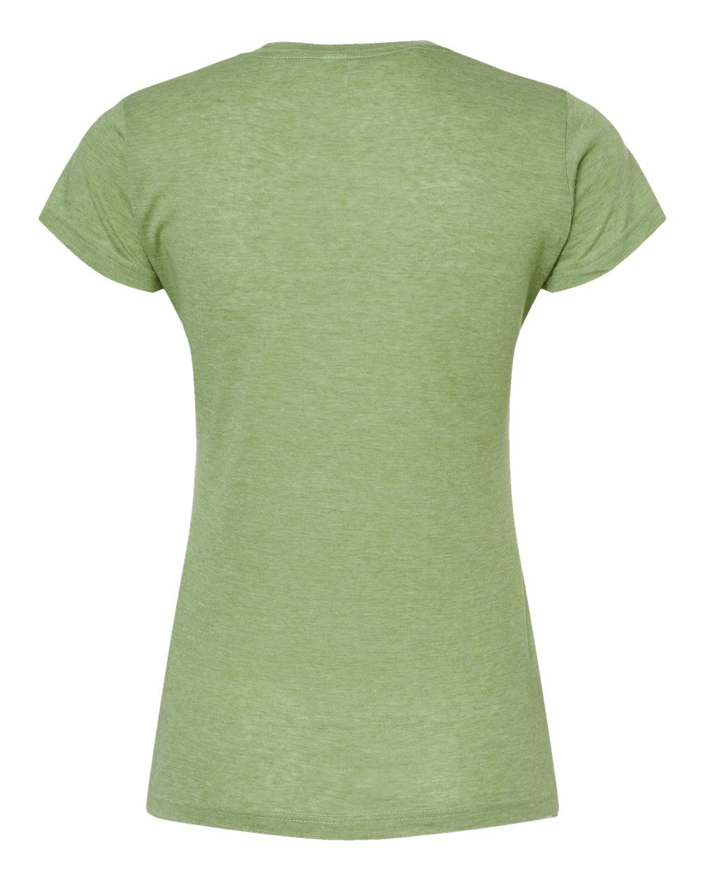 Tultex 240 Women's Poly-Rich T-Shirt in Heather Green, back