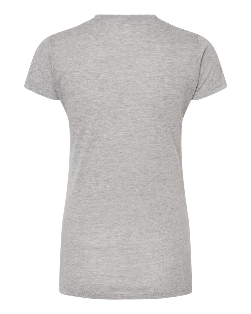 Tultex 240 Women's Poly-Rich T-Shirt in Heather Grey, back