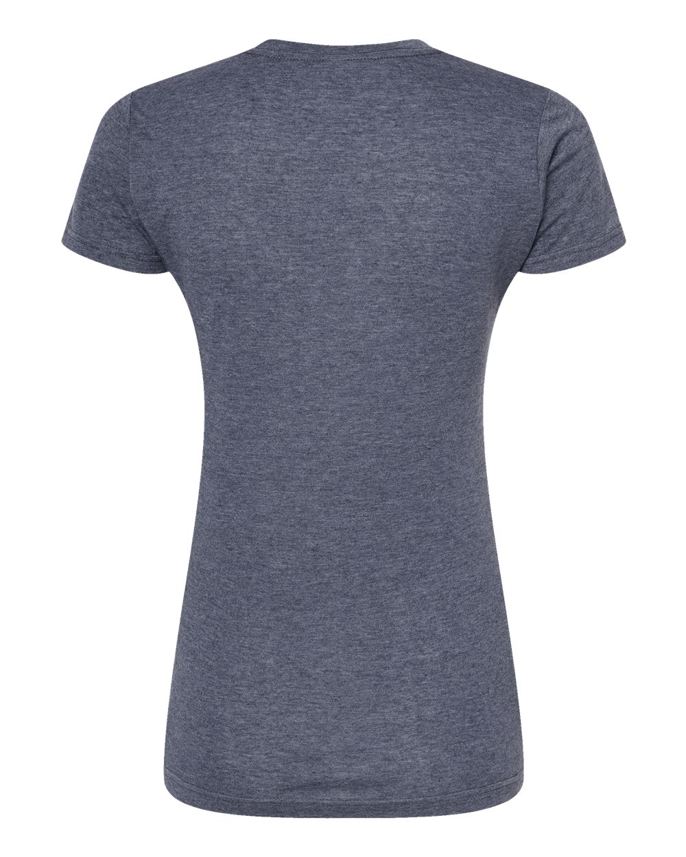 Tultex 240 Women's Poly-Rich T-Shirt in Heather Navy, back