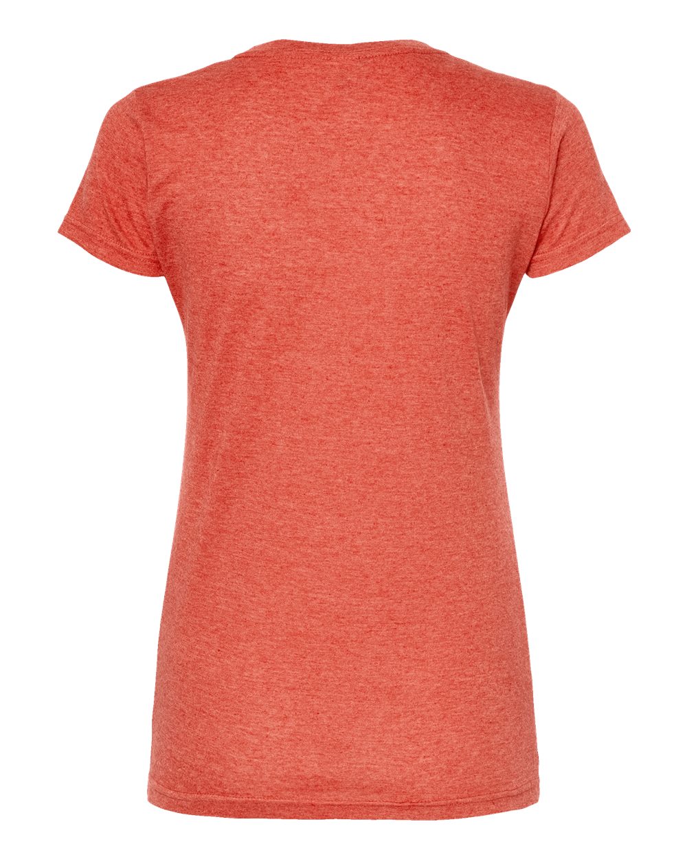 Tultex 240 Women's Poly-Rich T-Shirt in Heather Orange, back