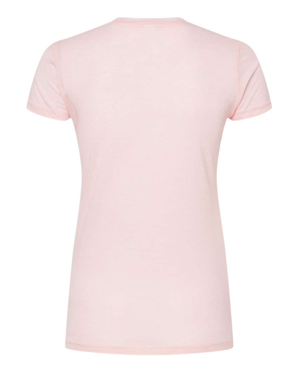 Tultex 240 Women's Poly-Rich T-Shirt in Heather Pink, back