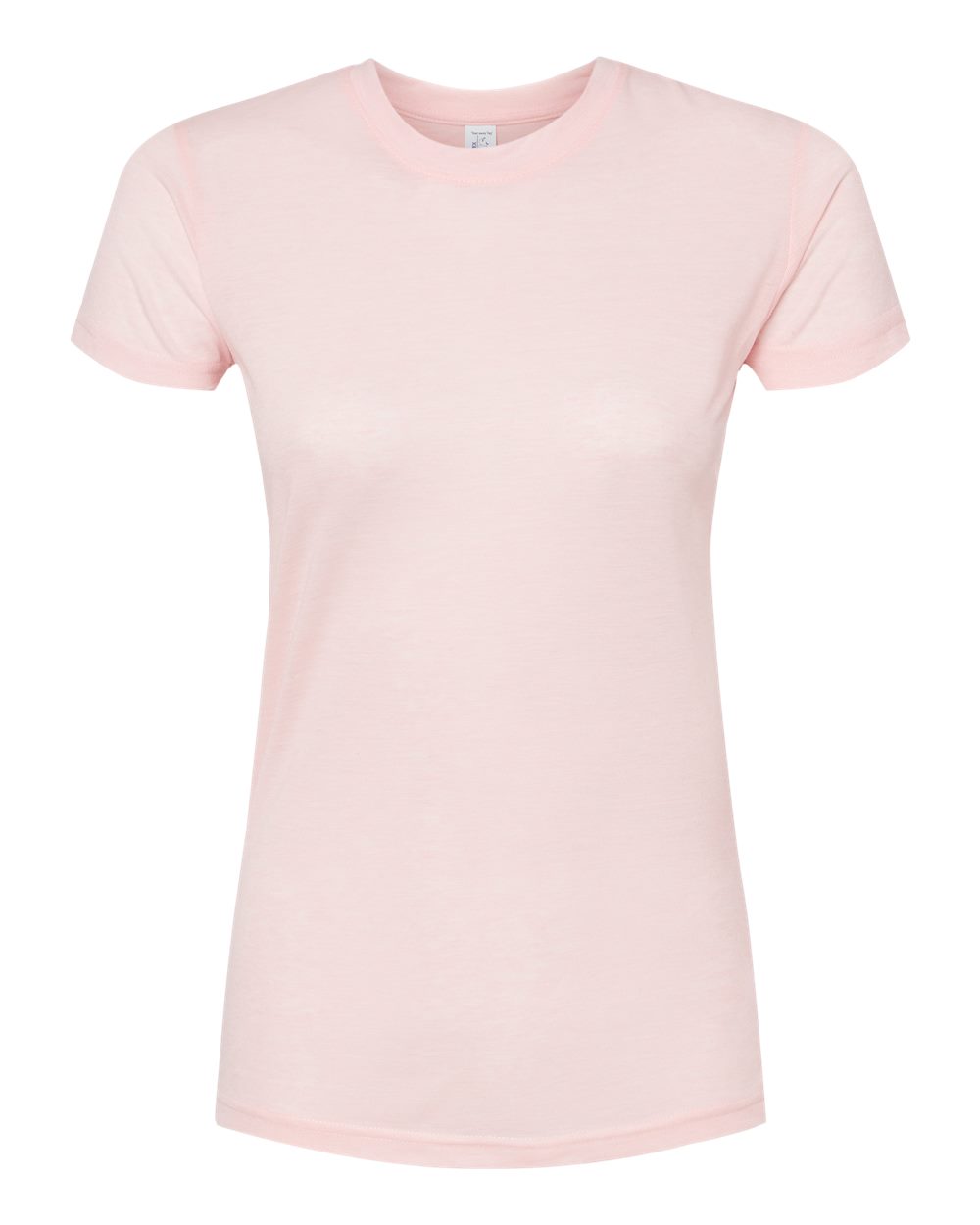 Tultex 240 Women's Poly-Rich T-Shirt in Heather Pink