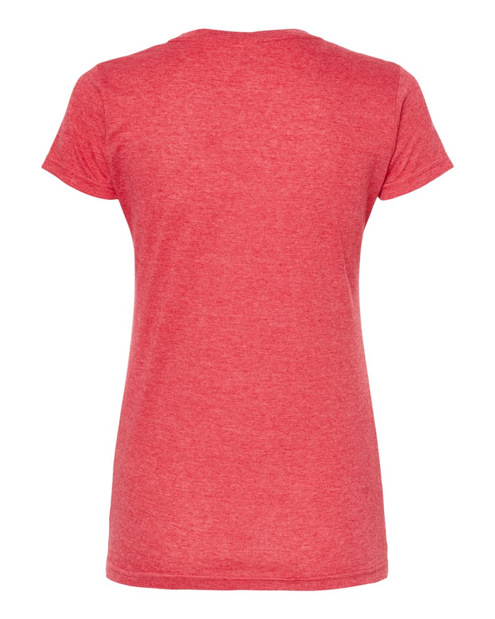 Tultex 240 Women's Poly-Rich T-Shirt in Heather Red, back