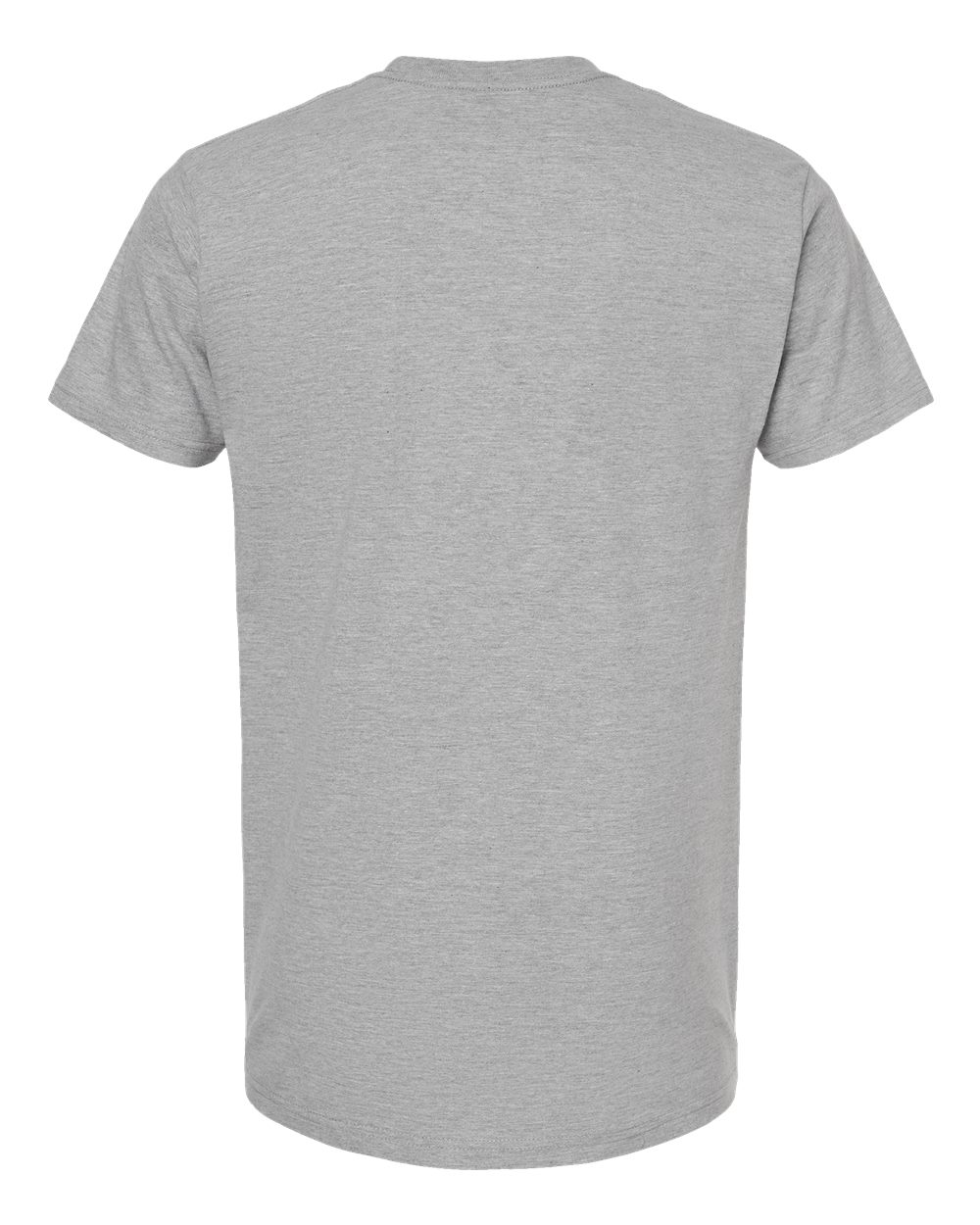 Tultex 293 Unisex Heavyweight Jersey Pocket T-Shirt in Heather Grey, back