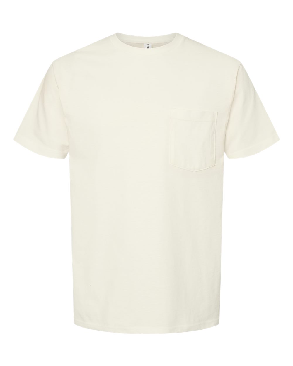 Tultex 293 Unisex Heavyweight Jersey Pocket T-Shirt in Natural