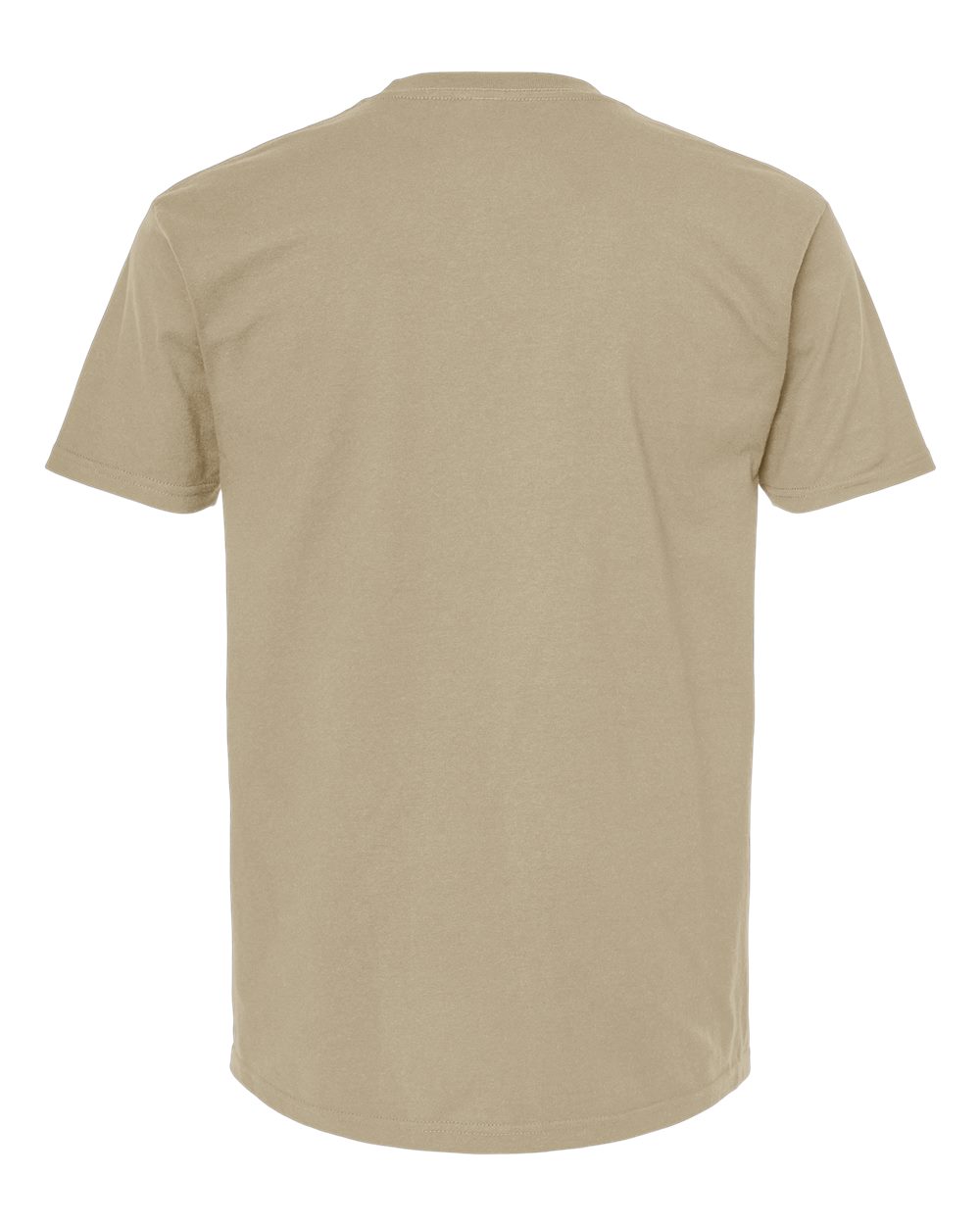 Tultex 293 Unisex Heavyweight Jersey Pocket T-Shirt in Sand, back
