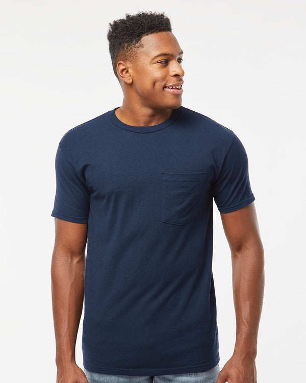 Tultex 293 Unisex Heavyweight Jersey Pocket T-Shirt