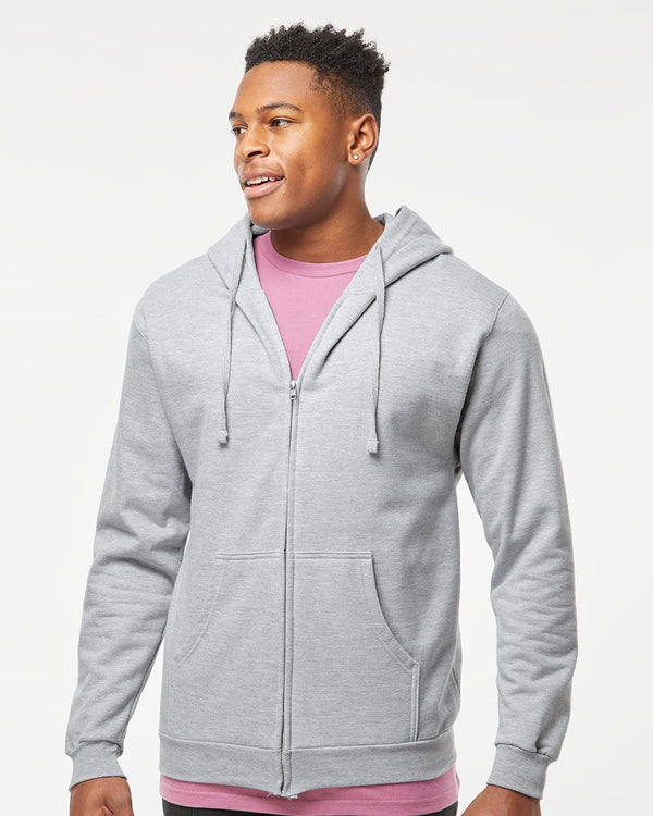 Tultex 331 Unisex Full-Zip Hooded Sweatshirt