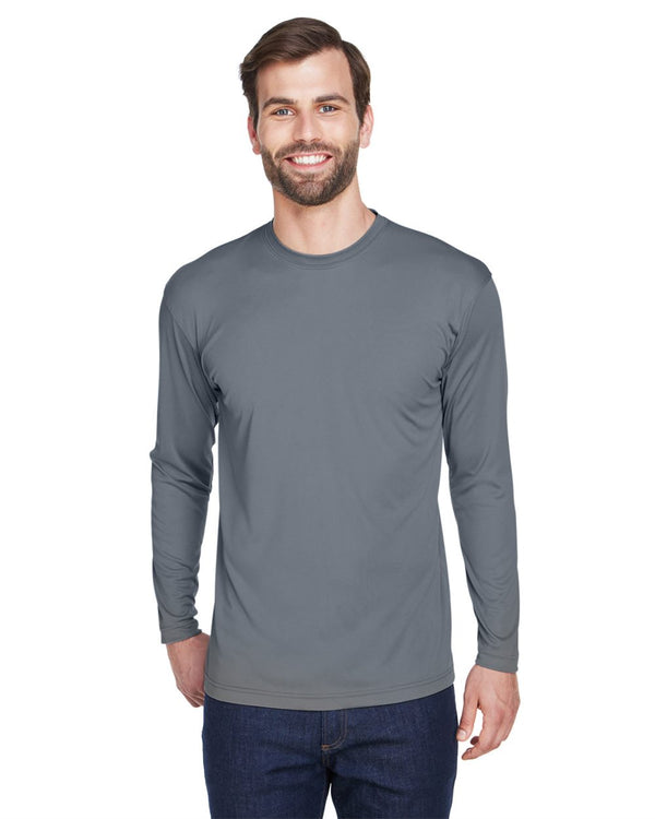 UltraClub 8422 Men's Cool & Dry Sport Long Sleeve Performance Interlock T-Shirt