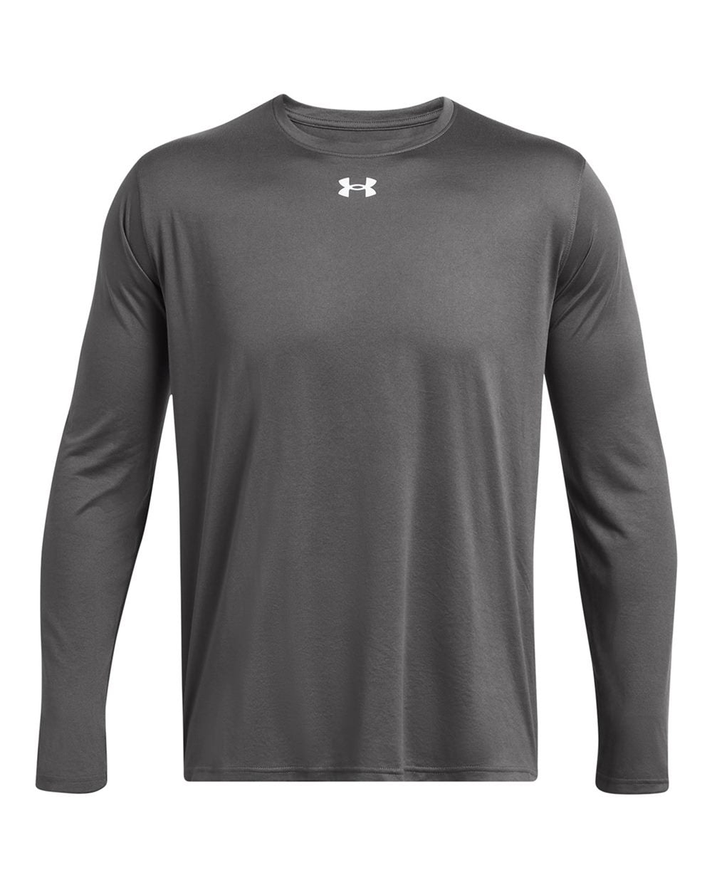 Under Armour 1376843 Men's Team Tech™ Long Sleeve T-Shirt in Castlerock/ White