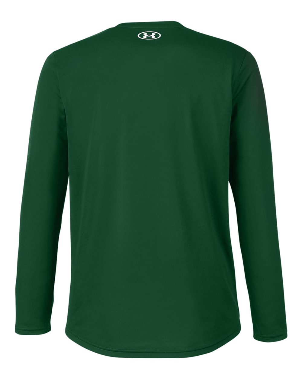 Under Armour 1376843 Men's Team Tech™ Long Sleeve T-Shirt in Forest Green/ White, back