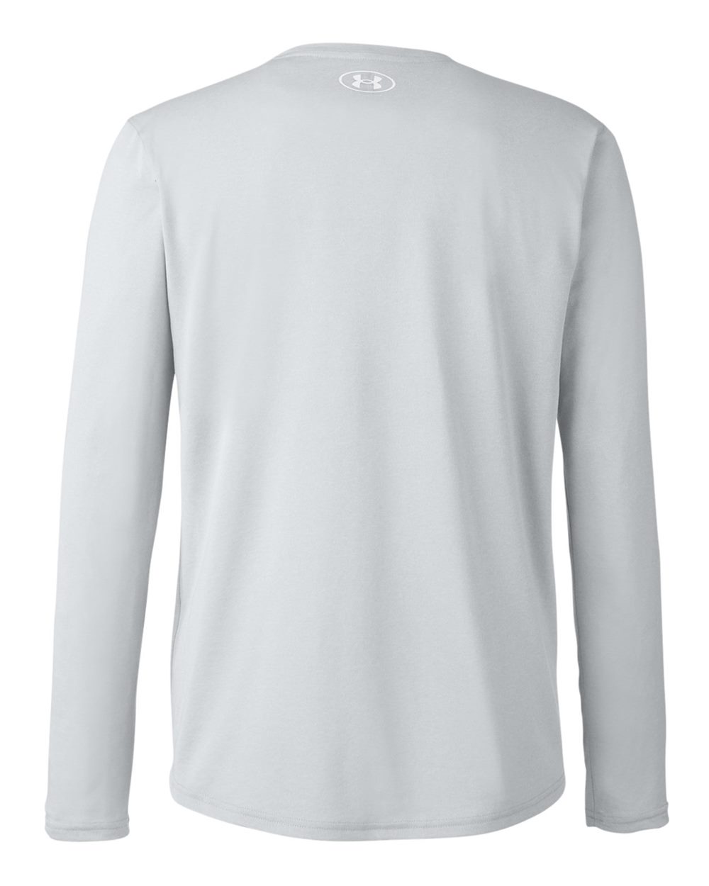Under Armour 1376843 Men's Team Tech™ Long Sleeve T-Shirt in Mod Grey Light Heather/ White, back