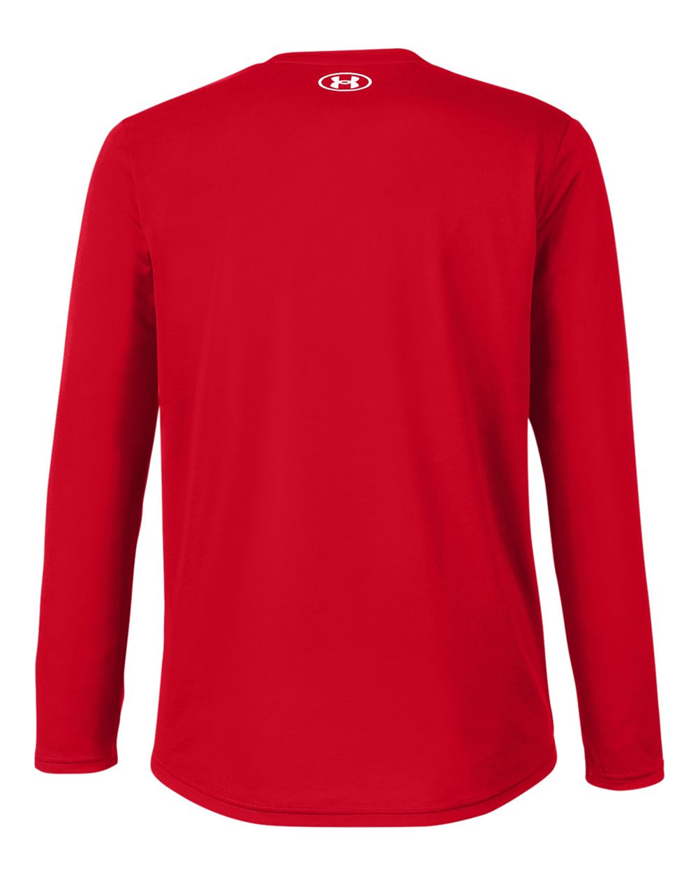 Under Armour 1376843 Men's Team Tech™ Long Sleeve T-Shirt in Red/ White, back