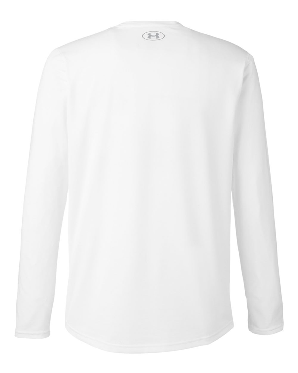 Under Armour 1376843 Men's Team Tech™ Long Sleeve T-Shirt in White/ Mod Grey, back